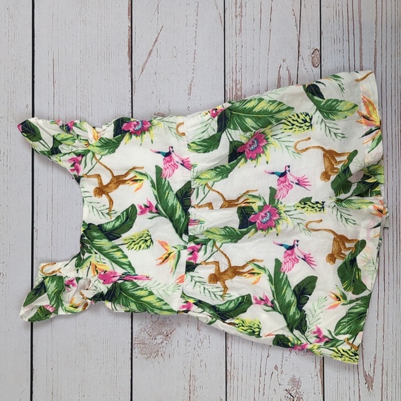 Janie and Jack Jungle Monkey Tropical Romper 2T - Picture 1 of 6